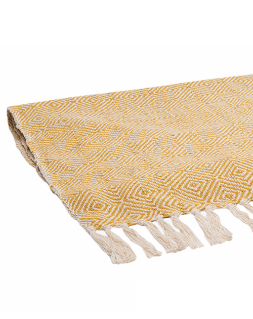 MARADJI Diamond Pattern Yellow Throw Blanket