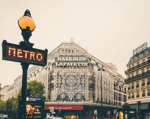 Paris Metro Light Pole