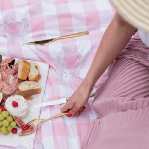 woman at outdoor picnic